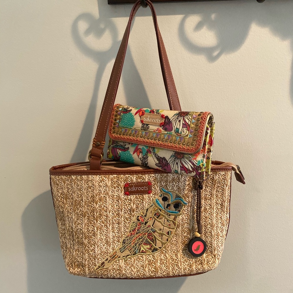 Sakroots hand bag and wallet